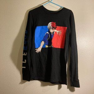 My Hero Academia Todoroki Fire Ice Long-Sleeve T-Shirt